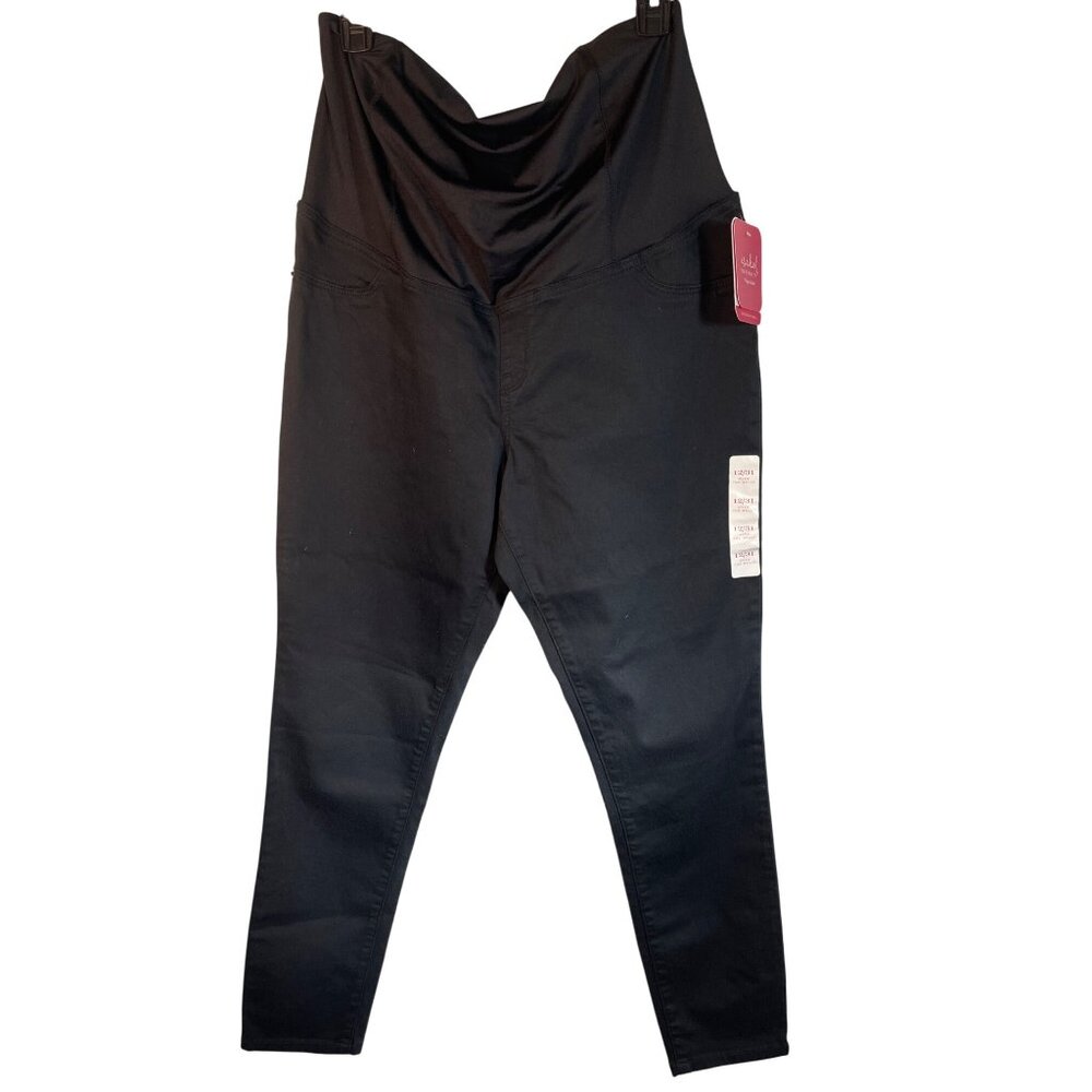 Isabel Maternity By Ingrid & Isabel Over‎ The Belly Crossover Panel Black Skinny